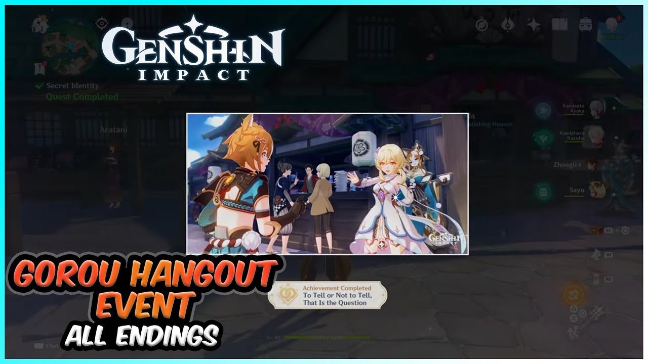GOROU HANGOUT EVENT [All Endings] | Genshin Impact