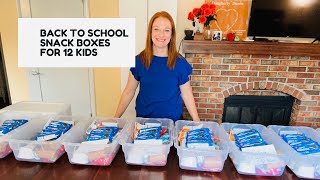 BACK TO SCHOOL SNACK BOXES FOR MY 12 KIDS