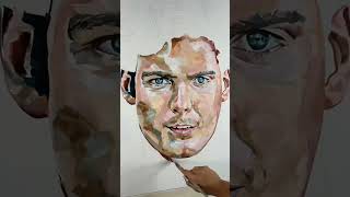 How I painted Superman #artshorts #painting #shorts