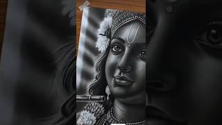 Krishan ji hyper realistic sketch #krishna #art #shortsfeed #ytshorts #trending #hyperrealistic #art
