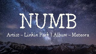 Video thumbnail of "Numb (Lyrics) - Linkin Park"