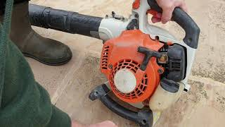 Stihl SH85 Blower - starting