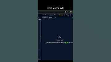 how to print matrix in C programming #coding #cprogramming