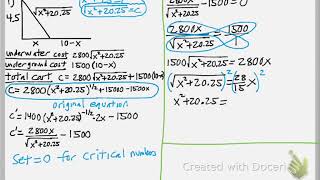 Math 161 : 4.7 #1 (Calculus Tutorial : Optimization)
