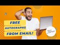 How to get free autographs just by sending an email