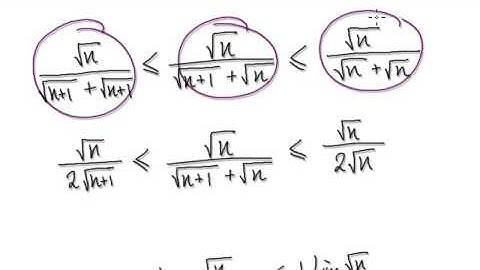 Video 2495 - Limit of a sequence sqrt(n)((sqrt(n+1)-sqrt(n))) - Practice (2/2)
