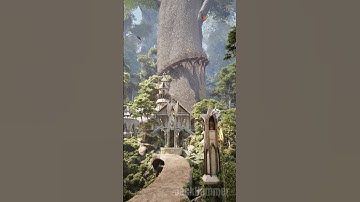 Lord of the Rings in UNREAL ENGINE 5: Elven City #cyberpunk2077 #lotr #unrealengine #cyberpunk