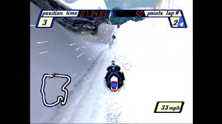Sled Storm (PlayStation, 1999) Kodiak Canyon
Here I go to Kodiak Canyon in Sled Storm on PlayStation! Sled Storm (PlayStation, 1999) Kodiak Canyon