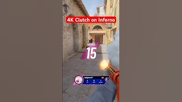 4K 1v2 clutch on Inferno #cs2 #csgo #faceit #fyp #4k #clutch