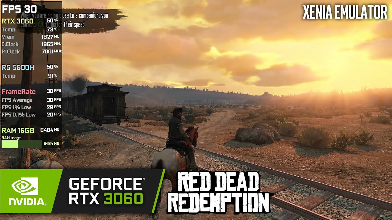Red Dead Redemption PC Emulator, 20-30fps setup, optimization guide