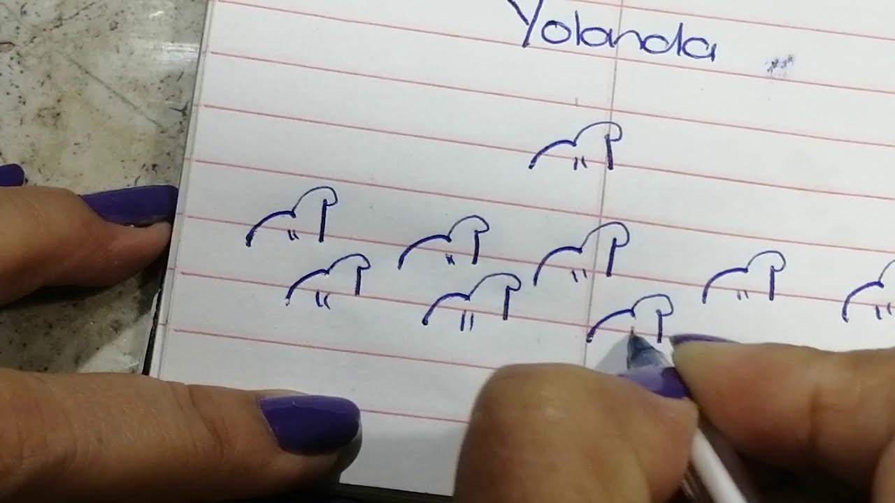 YOLANDA / Cómo se escribe en taquigrafía Pitman YouTube