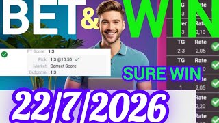 Today's Best Football Predictions & Betting Tips | soccer predictions|22/7/2026 |correct score tips screenshot 4