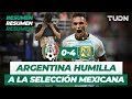 Argentina humilla al Tri | Resumen y Goles México 0 -  4 Argentina | Partido Amistoso | TUDN