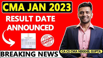 CMA Result Jan 2023 | Official Notification on CMA Results | CMA Result Update Jan 2023