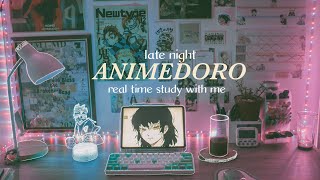 study with me real time animedoro(40/20 block) with lofi music