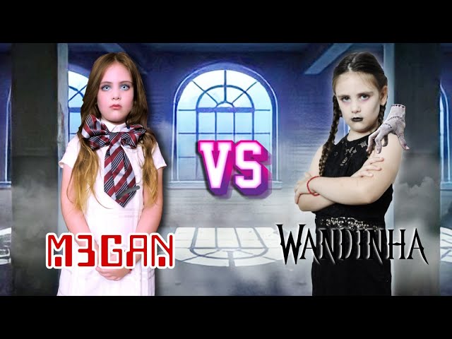 WANDINHA VS M3GAN DANCE, Qual você prefere #shorts #wandinha #megan 