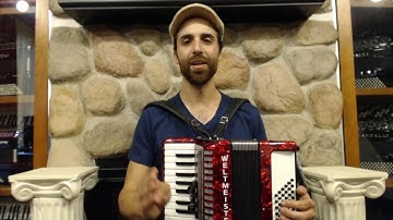 How to Play a 48 Bass Accordion - Lesson 2 - Walking Bass Lines - My Wild Irish Rose