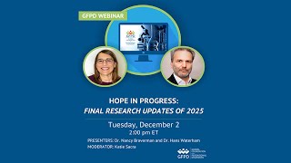 GFPD | December 2025 End of Year Research Update Webinar: Hope and Progress