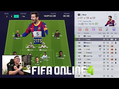 FIFA ONLINE 4: Quẩy Rank Cùng MESSI, VARANE 21TS +5 & Đi Chợ, Đập Thẻ Build MAX BING | 17-07-2021