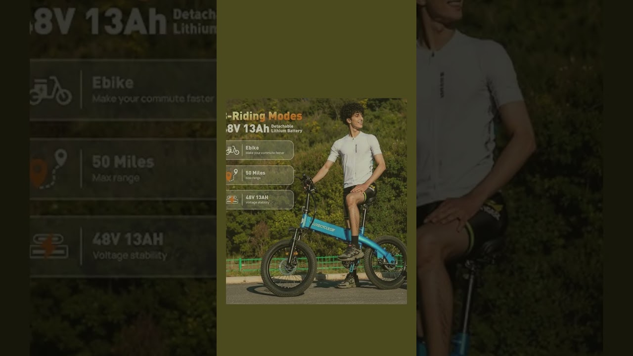 Foldable 1000W Electric Bike – 28MPH Power & Portability!