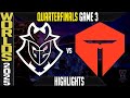 G2 Epic G2 vs TES Game 3 Highlights | LoL Worlds 2025 Quarterfinals 🔥