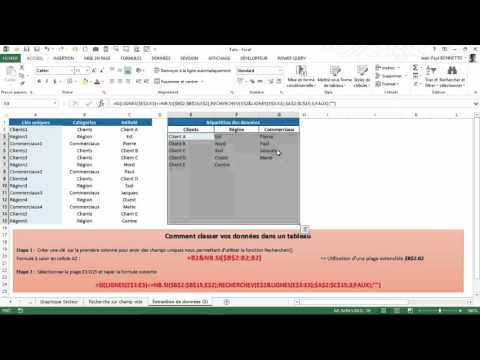 Vidéo: Comment Entrer Des Données Dans Un Tableau