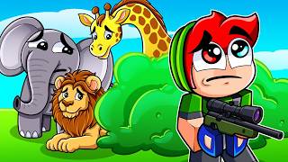 ESCONDE-ESCONDE DE ANIMAIS NO ZOOLÓGICO DO ROBLOX!! 🦁🙈