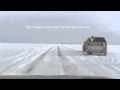 Ice road europes longest between hiiumaa island and estonian mainland