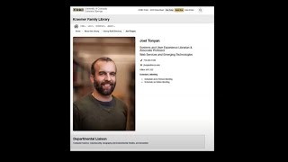 Library Research with Joel Tonyan, UCCS Librarian