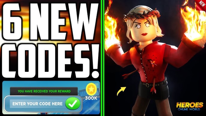 Time Limited!!] HEROES ONLINE WORLD CODES - 2023 HEROES ONLINE CODES -  ROBLOX HEROES ONLINE WORLD 