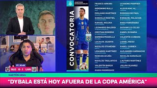 Le Comunicaron a Dybala que quedó Afuera de la lista de la Copa América con la Selección Argentina