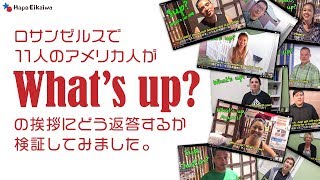 実験！アメリカ人は「What's up」にどう答える？【#282】
