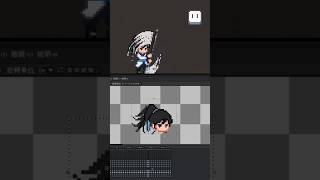 Pixel Female Animation Timelapse | From Sketch to Final Frames
