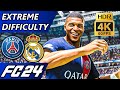 Psg vs real madrid extreme difficulty mod 4kr  ea fc 24