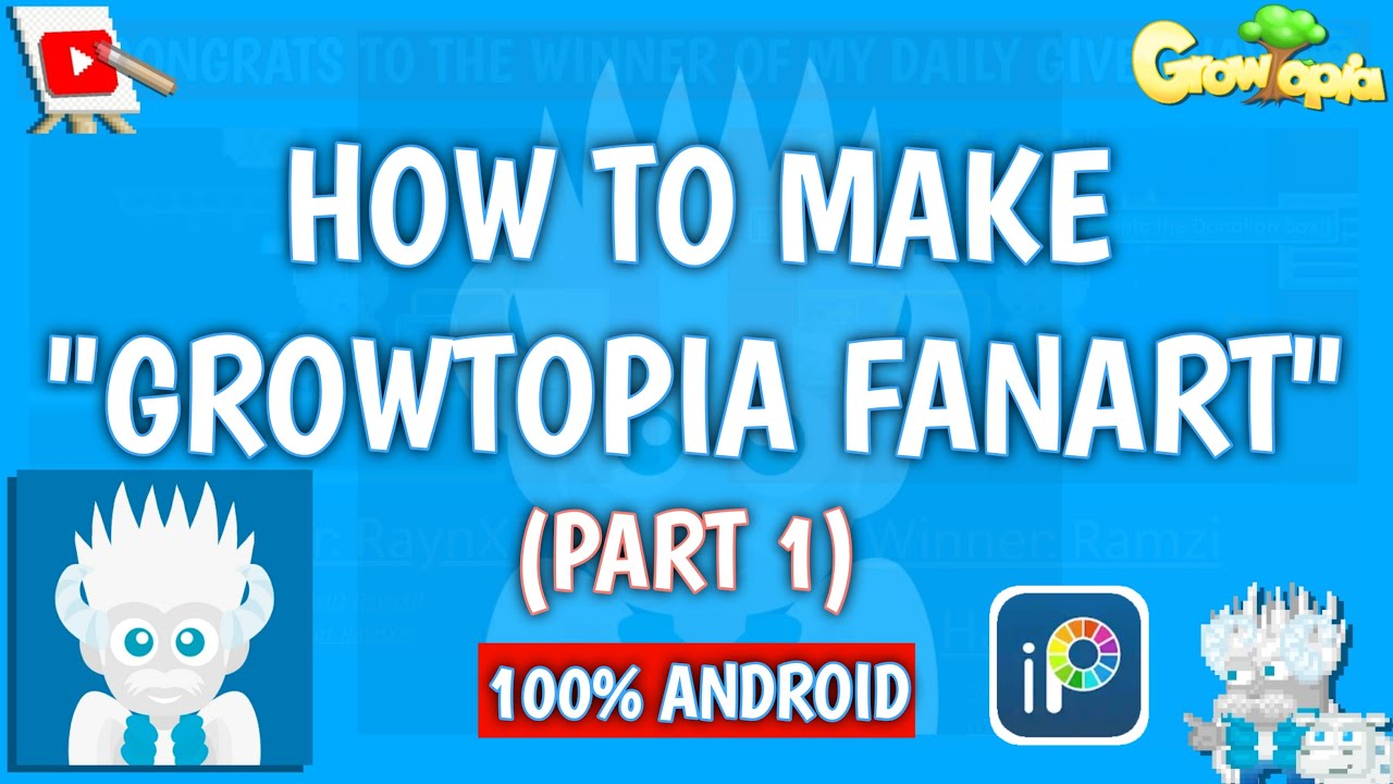 HOW TO MAKE GROWTOPIA FANART/CARA MEMBUAT FANART GROWTOPIA (PART1) 