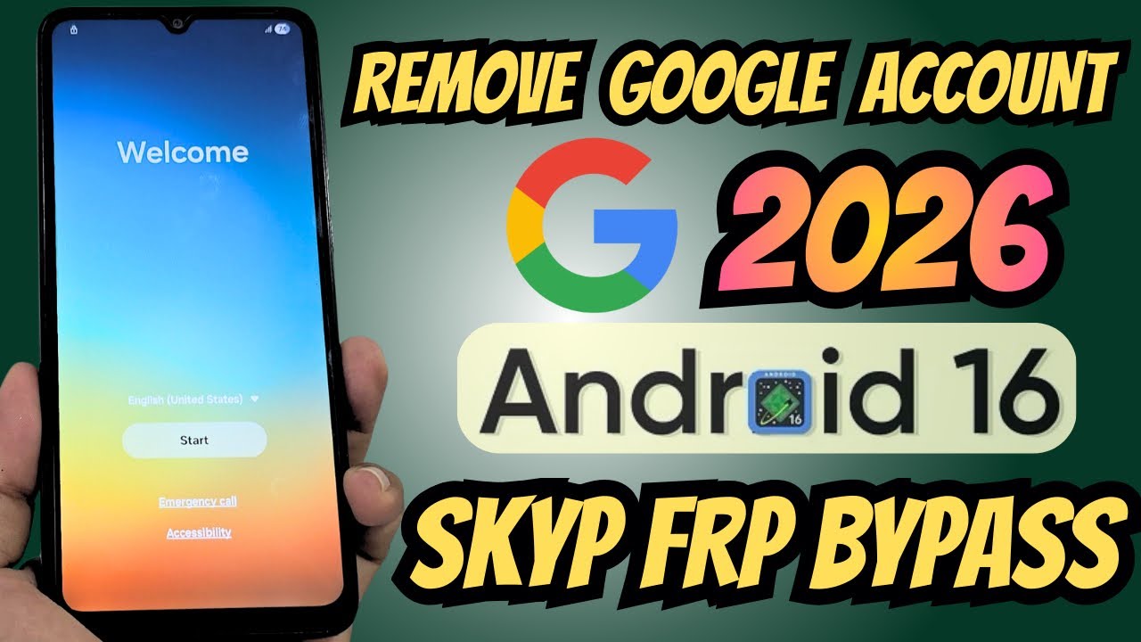 Разблокировка Samsung FRP, удаление учетной записи Google FRP на Android 16 2026