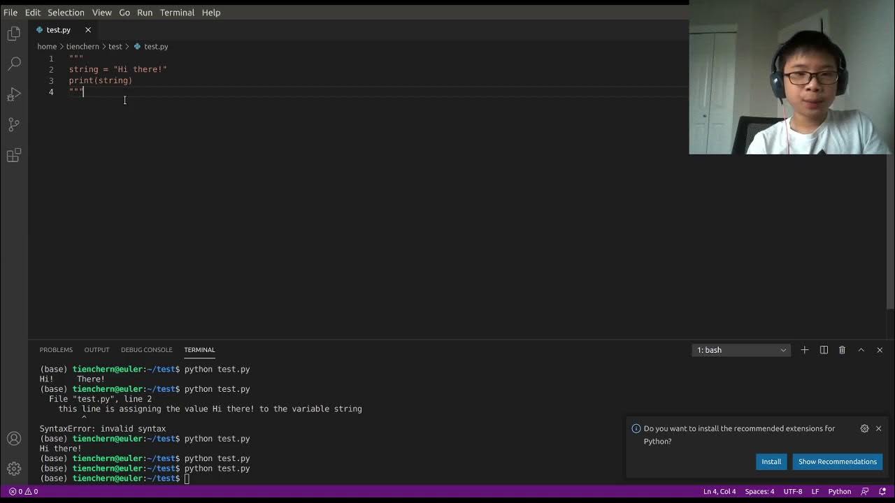 Advanced Python Curriculum Week 1 Video - YouTube