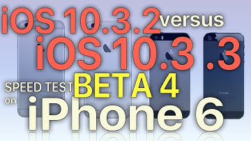 iPhone 6 : iOS 10.3.2 vs iOS 10.3.3 Beta 4 Speed Test (Build 14G5053a) Public Beta 4