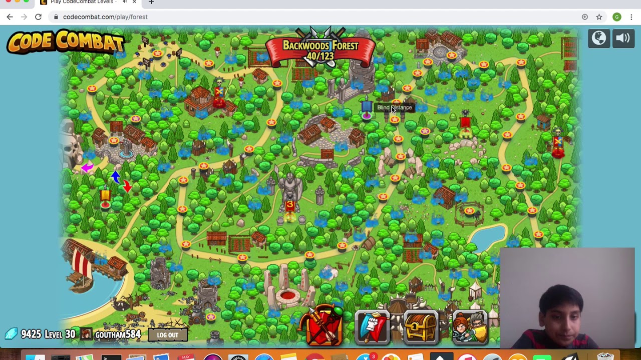 backwoods forest in code combat with goutham - YouTube