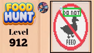 Food hunt pixel puzzle level 912  solution and walkthrough for gameplay 