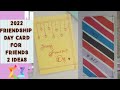 Paper card for friendship day| homemade greeting card for friend| friendship day card tutorial#craft