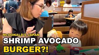 McDonald's Japan Has Shrimp Avocado Burgers! 🍔 A Family Mall Day — Mom Life in Okinawa