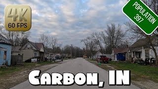 Driving Around Small Village Carbon, IN in 4k Video