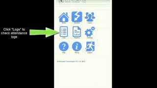 UIDAI STQC Certified Biometric Time Attendance Device for VTP's showing how to check Attendance Logs screenshot 4