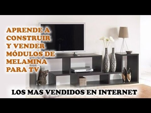 Como construir modulos para hacer muebles de tv youtube Muebles de melamina para tv