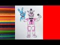 How to draw Funtime Freddy, Как нарисовать Фантайм Фредди