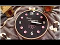 Hand embroidered wall clock /special anniversary gift