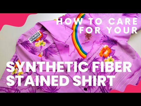How to Care For Your STAINED Shirt - Synthetic Fiber Care Label