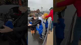 Pilgrims readied for Thanksgiving parade