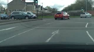 Bruce Street Bridge roundabout, turning right ￼